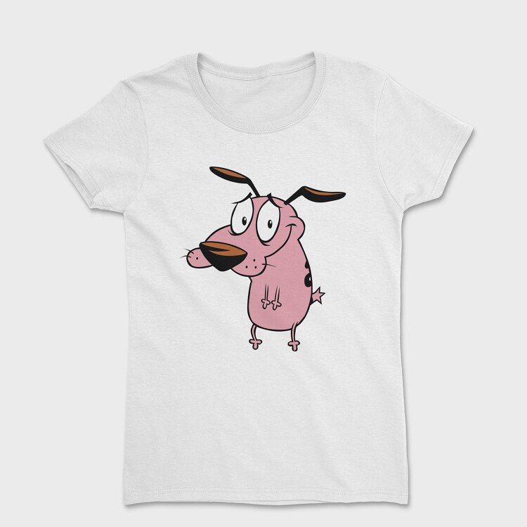 Cartoon Retro Courage the Cowardly Dog 5, Tricou Femei