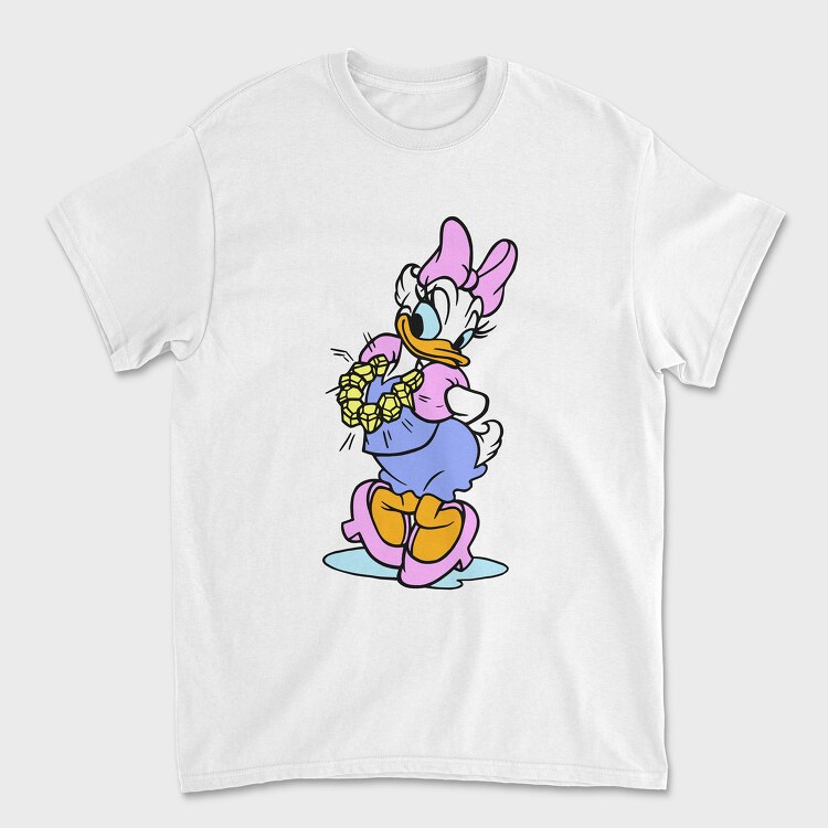 Cartoon Retro Daisy Duck 5, Tricou Barbati (Unisex)