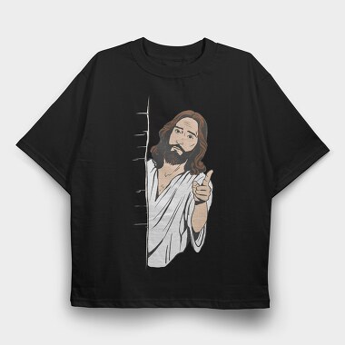 Jesus Judging Religion, Tricou Oversize Barbati (Unisex)