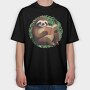 Sloth Reading Book, Tricou Oversize Barbati (Unisex)