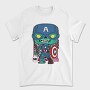 Funko Marvel Zombies captain america, Tricou Barbati (Unisex)