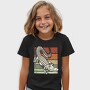 Retro Sunset Crocodile, Tricou Copii