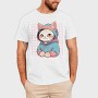 Anime Cat Cute, Tricou Barbati (Unisex)