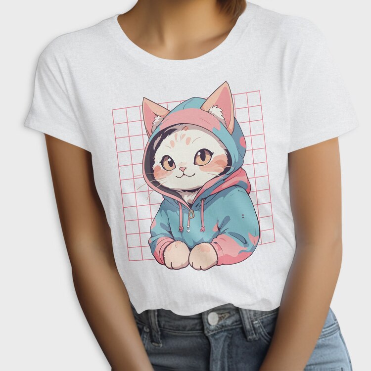 Anime Cat Cute, Tricou Femei