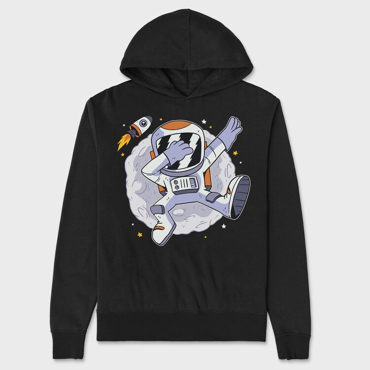 Astronaut Dabbing, Hanorac Oversize Barbati (Unisex)