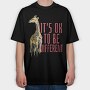 Giraffe Colorful Different, Tricou Oversize Barbati (Unisex)