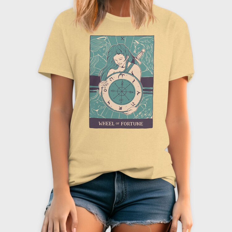 Wheel Of Fortune Tarot, Tricou Barbati (Unisex)