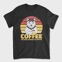 Coffee Because Murder Is Wrong Dog, Tricou Barbati (Unisex)