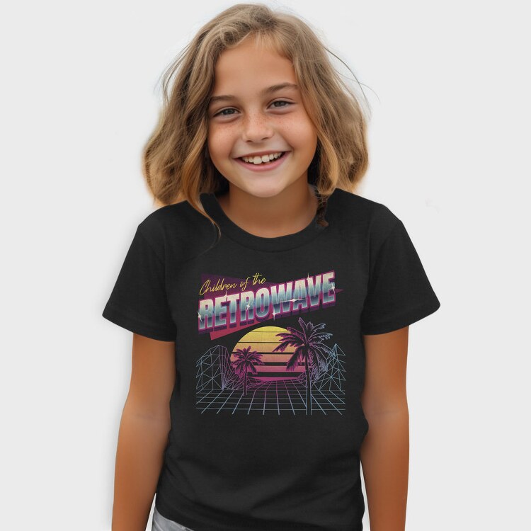 Retrowave Child Children Of The Tote, Tricou Copii