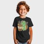 Turtle Drinking Cofffee, Tricou Copii