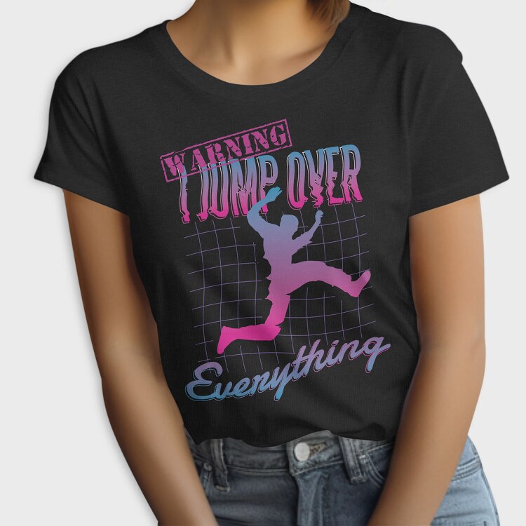 Retrowave Parkour Jump, Tricou Femei