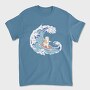 Cute Surfer Cat, Tricou Barbati (Unisex)
