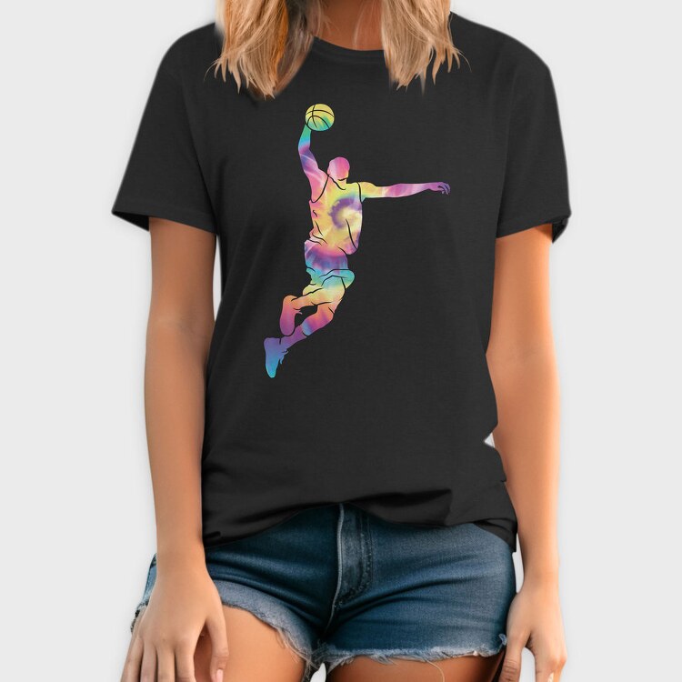 Tye Dye Basketball Player, Tricou Barbati (Unisex)
