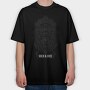 Gorilla Illustration, Tricou Oversize Barbati (Unisex)