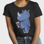 Rhinoceros With Wine Rhino, Tricou Femei