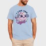 Wholesome Axolotl I Like You A Lot Quote, Tricou Barbati (Unisex)