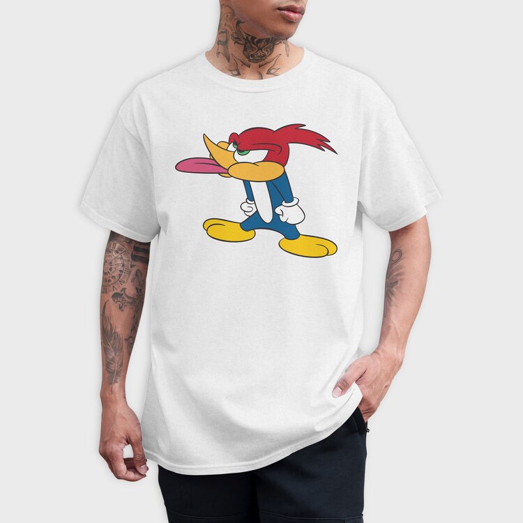 Cartoon Retro Woody Woodpecker 1, Tricou Barbati (Unisex)