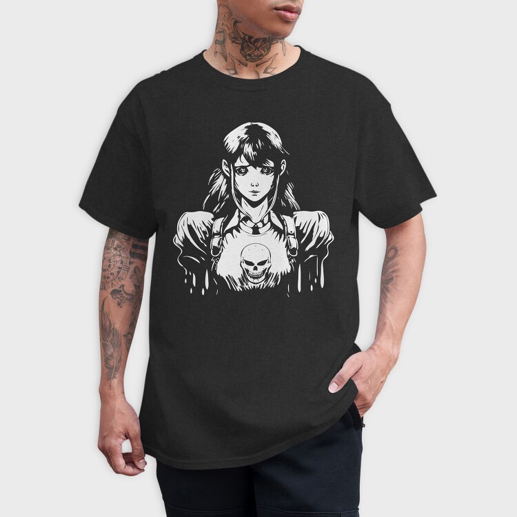 Anime Nightmare Girl, Tricou Barbati (Unisex)
