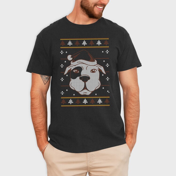 Ugly Sweater Dog, Tricou Barbati (Unisex)