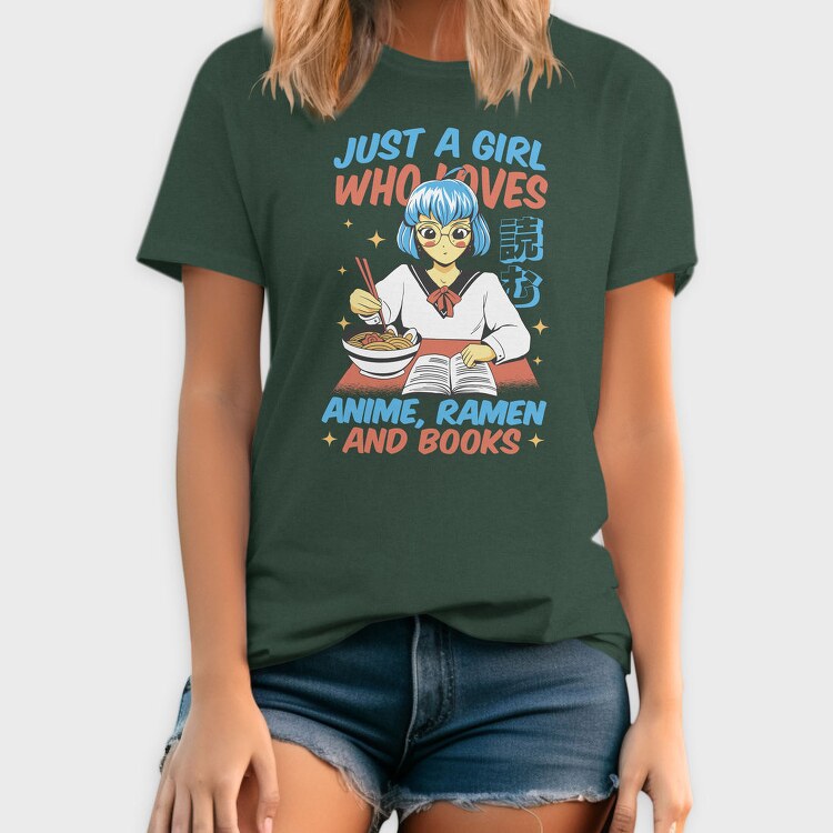 Anime Ramen And Book Lover, Tricou Barbati (Unisex)
