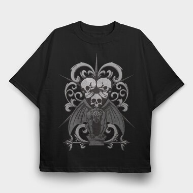 Gothic Gargoyle, Tricou Oversize Barbati (Unisex)