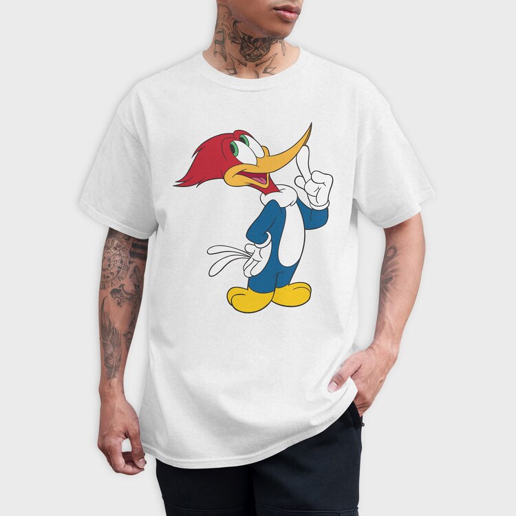 Cartoon Retro Woody Woodpecker 2, Tricou Barbati (Unisex)