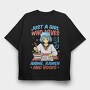 Anime Ramen And Book Lover, Tricou Oversize Barbati (Unisex)