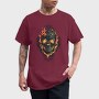 Gothic Skull on Fire, Tricou Barbati (Unisex)