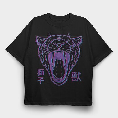 Roaring Lioness Blurred, Tricou Oversize Barbati (Unisex)