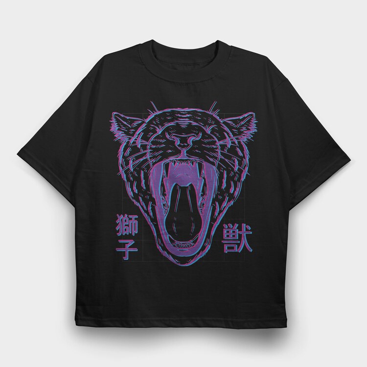Roaring Lioness Blurred, Tricou Oversize Barbati (Unisex)
