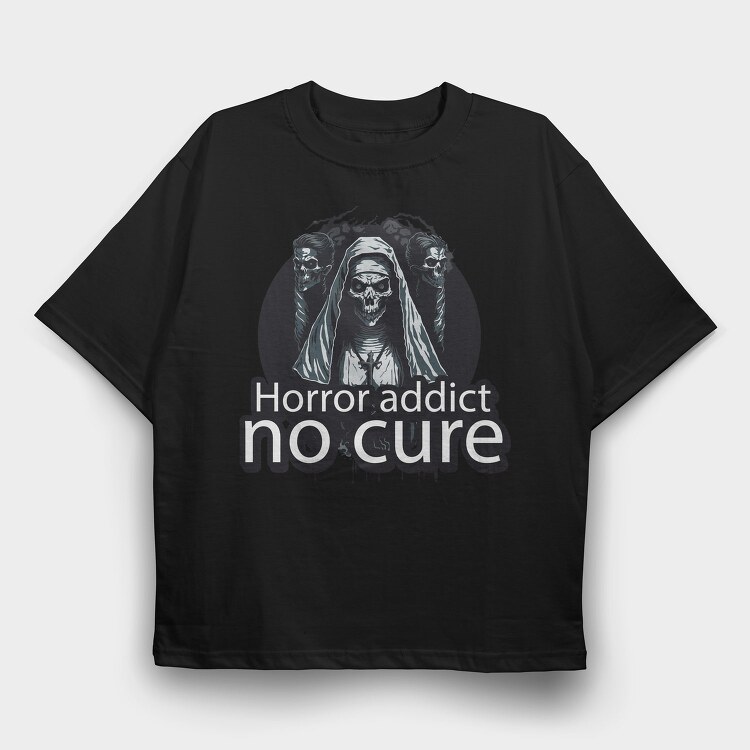 Undead Horror Addict, Tricou Oversize Barbati (Unisex)
