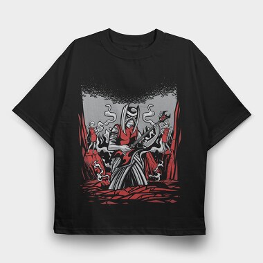 Demonic Metal, Tricou Oversize Barbati (Unisex)