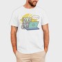 Robot Working On Computer, Tricou Barbati (Unisex)