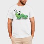 Green Caterpillar Smile, Tricou Barbati (Unisex)