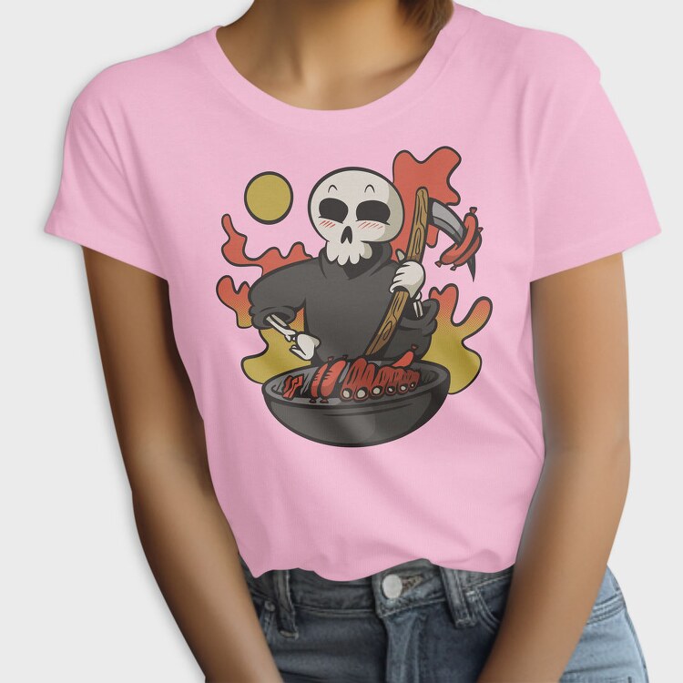 Grim Reaper Cooking Grill Grimp Bbq, Tricou Femei