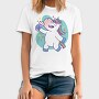 Wine Unicorn Cartoon Drinking, Tricou Barbati (Unisex)