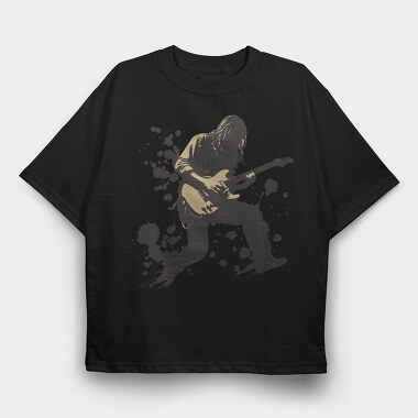 Rockstar Guitarist, Tricou Oversize Barbati (Unisex)