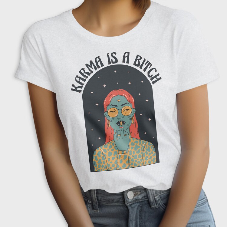 Karma Middle Finger, Tricou Femei
