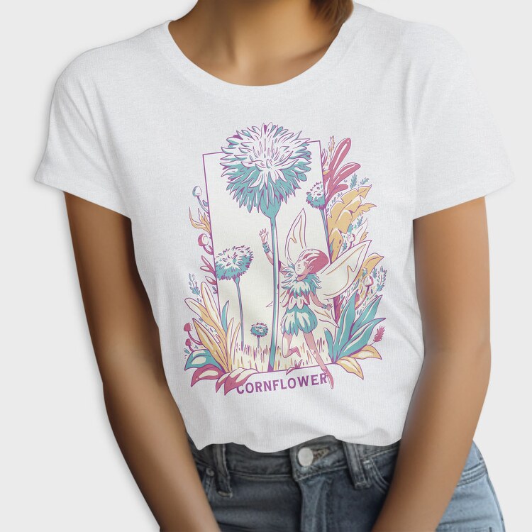 Winged Fairy With Flowers Fairy Core, Tricou Femei