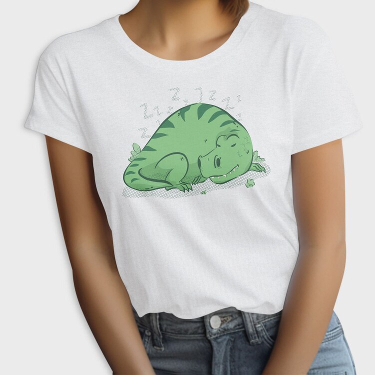 Dinosaur Sleeping T Rex, Tricou Femei