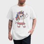 Unicorn Finger Gesture, Tricou Barbati (Unisex)