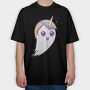 Unicorn Ghost, Tricou Oversize Barbati (Unisex)