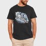 Winter Chickadee Birds, Tricou Barbati (Unisex)