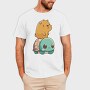 Kawaii Capybara and Turtle, Tricou Barbati (Unisex)
