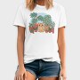 Cat And Plants, Tricou Barbati (Unisex)