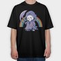 Grim Reaper Rainbow Smile Reaper, Tricou Oversize Barbati (Unisex)