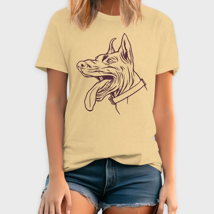 Dobermann Dog, Tricou Barbati (Unisex)