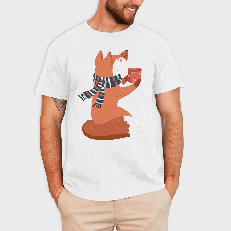 Winter Fox Mug, Tricou Barbati (Unisex)