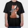 Winter Fox Mug, Tricou Oversize Barbati (Unisex)
