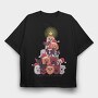Dog Christmas Tree, Tricou Oversize Barbati (Unisex)
